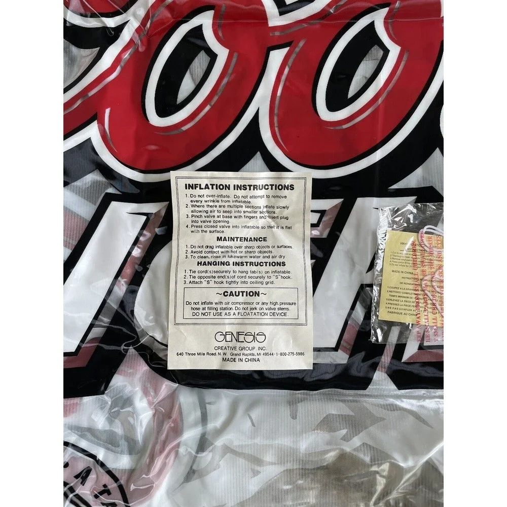 Coors Light Silver Bullet inflatable can man cave pool bar Party Decor NOS VTG